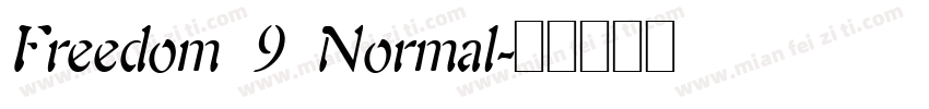 Freedom 9 Normal字体转换
